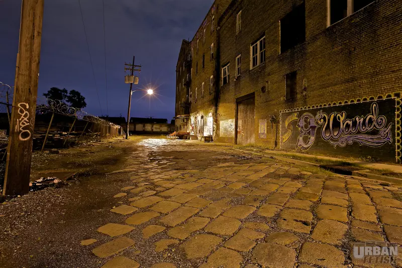 9th Ward alleys at night